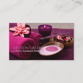 Schoonheidssalon SPA Massage Salon Aromatherapie Visitekaartje (Voorkant)