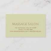 Schoonheidssalon SPA Massage Salon Aromatherapie Visitekaartje (Achterkant)