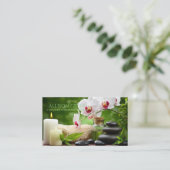 Schoonheidssalon SPA Massage Salon Aromatherapie Visitekaartje (Staand voorkant)