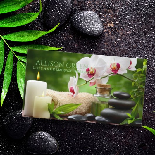 Schoonheidssalon SPA Massage Salon Aromatherapie Visitekaartje