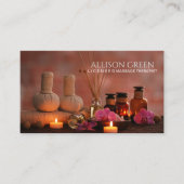 Schoonheidssalon SPA Massage Salon Aromatherapie Visitekaartje (Voorkant)