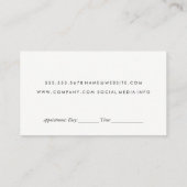 Schoonheidssalon Tools | kleurrijke gradiënt Afsprakenkaartje (Achterkant)