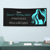 Schoonheidssalon (turquoise) spandoek (Beurs)