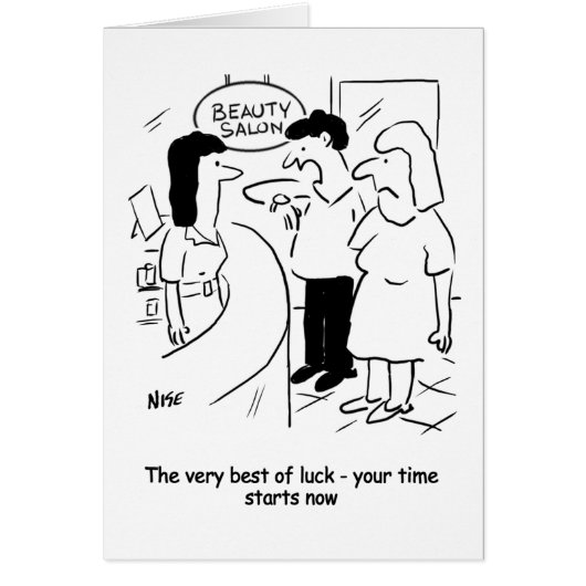 Schoonheidssalon - uw tijd begint... nu! grappige  (Voorkant)
