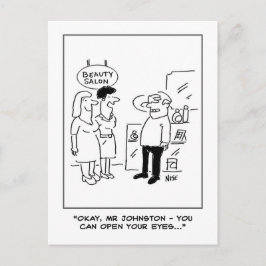 Schoonheidssalon verrassing briefkaart