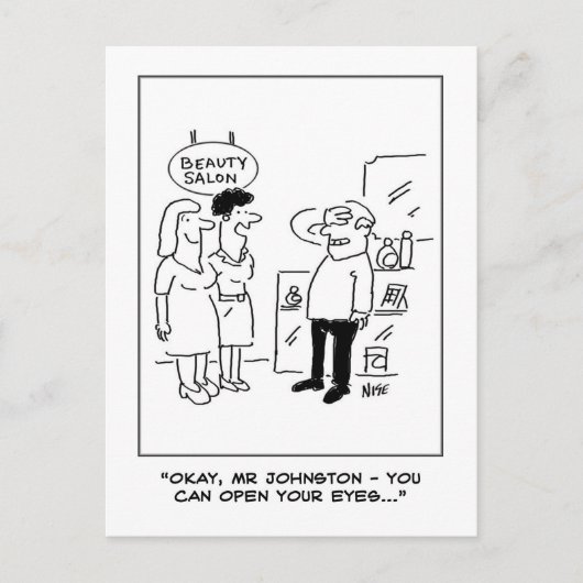 Schoonheidssalon verrassing briefkaart (Voorkant)