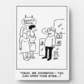 Schoonheidssalon Verrassing. grappig Fotoplaat (voorkant)