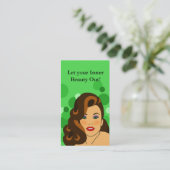 schoonheidssalon visitekaartje (Staand voorkant)