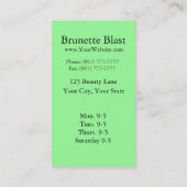 schoonheidssalon visitekaartje (Achterkant)
