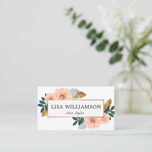 schoonheidssalon visitekaartje (Staand voorkant)