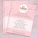 schoonheidssalon voor je logo op sterrenpatroon flyer<br><div class="desc">schoonheidssalon professionele make - up kunstenaar flyer</div>