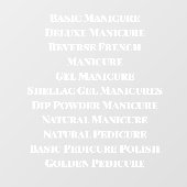 Schoonheidssalon voor nagels aanpassen Gedetaillee Raamsticker (Vel)