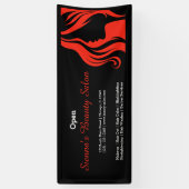 Schoonheidssalon (vuursteen) spandoek (Verticaal)