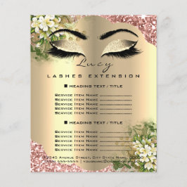 Schoonheidssalon Wimpers Grimeur Prijzenlijst Flyer