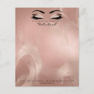 Schoonheidssalon Wimpers Make-up Stylist Kunstenaa Flyer