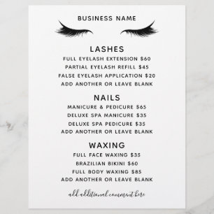 Schoonheidssalon Zakelijke Dienstverlening Flyer