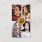 Schoonheidssalon Zwart Goud QR code Afspraak Visitekaartje (Achterkant)