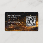 Schoonheidssalons Professioneel QR Code Nagelstyli Visitekaartje (Voorkant)