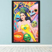 Schoonheidsscène van Halloween - Ken Gage Art Canvas Afdruk (Insitu (Houten vloer))