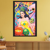 Schoonheidsscène van Halloween - Ken Gage Art Canvas Afdruk (Insitu (Woonkamer))