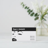 schoonheidssilhouet visitekaartje (Staand voorkant)