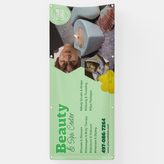 Schoonheidsspa Centrum Aanpasbare Banner (Verticaal)