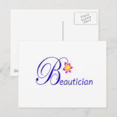 schoonheidsspecialist briefkaart (Voorkant / Achterkant)