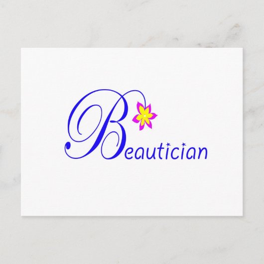 schoonheidsspecialist briefkaart (Voorkant)