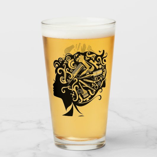 schoonheidsspecialist glas (Voorkant gevuld)