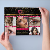 Schoonheidsspecialist Kapper en Visagist Flyer (Hand)