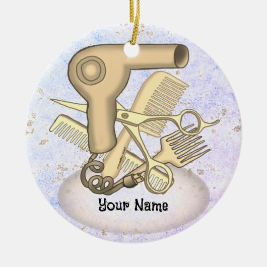 schoonheidsspecialist keramisch ornament (Voorkant)