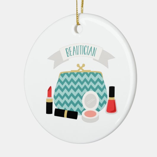 schoonheidsspecialist keramisch ornament (Links)