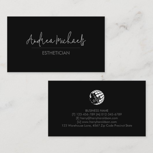 schoonheidsspecialist visitekaartje (Voorkant / Achterkant)