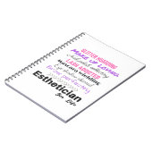 Schoonheidsspecialist voor het leven notitieboek (Linkerzijde)