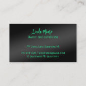 schoonheidsspecialiste contactkaartje (Achterkant)