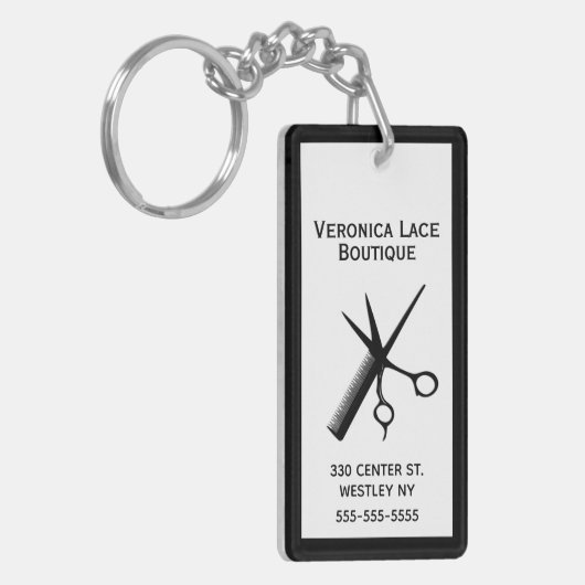 Schoonheidsspecialiste Crisp White Sleutelhanger (Voorkant Links)