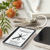 Schoonheidsspecialiste Crisp White Sleutelhanger (Voorkant Rechts)