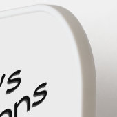 Schoonheidsspecialiste Design Business Salon Pickleball Paddle (Links Detail)