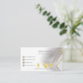  schoonheidsspecialiste Elegant Visitekaartje 3 (Staand voorkant)