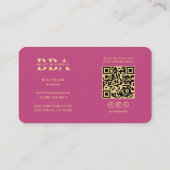 Schoonheidsspecialiste Esthetisch Roze Modern Visitekaartje (Achterkant)