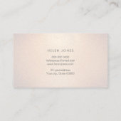 schoonheidsspecialiste faux glitter champagne visitekaartje (Achterkant)