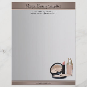 schoonheidsspecialiste Letterhead Briefhoofd Sjabloon