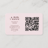 Schoonheidsspecialiste Monogram Cosmetoloog Esthet Visitekaartje (Achterkant)