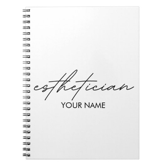 Schoonheidsspecialiste Notitieboek - Gepersonalise (Voorkant)