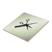 Schoonheidsspecialiste ontwerp appelgroen tegeltje (Zijkant)