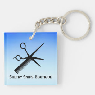 Schoonheidsspecialiste ontwerp blauw persoonlijk m sleutelhanger