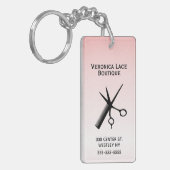 Schoonheidsspecialiste Ontwerp Roze Sleutelhanger (Voorkant Links)