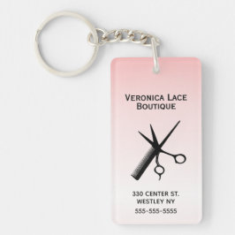 Schoonheidsspecialiste Ontwerp Roze Sleutelhanger