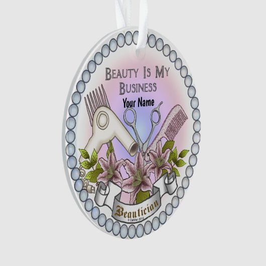 schoonheidsspecialiste ornament (voorkant)