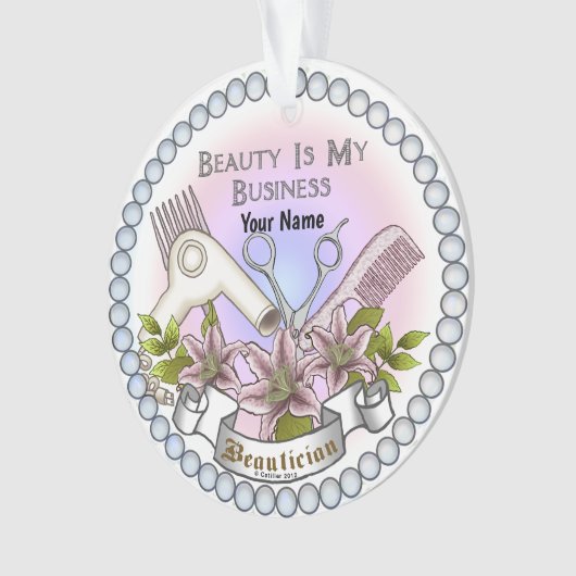 schoonheidsspecialiste ornament (voorkant)